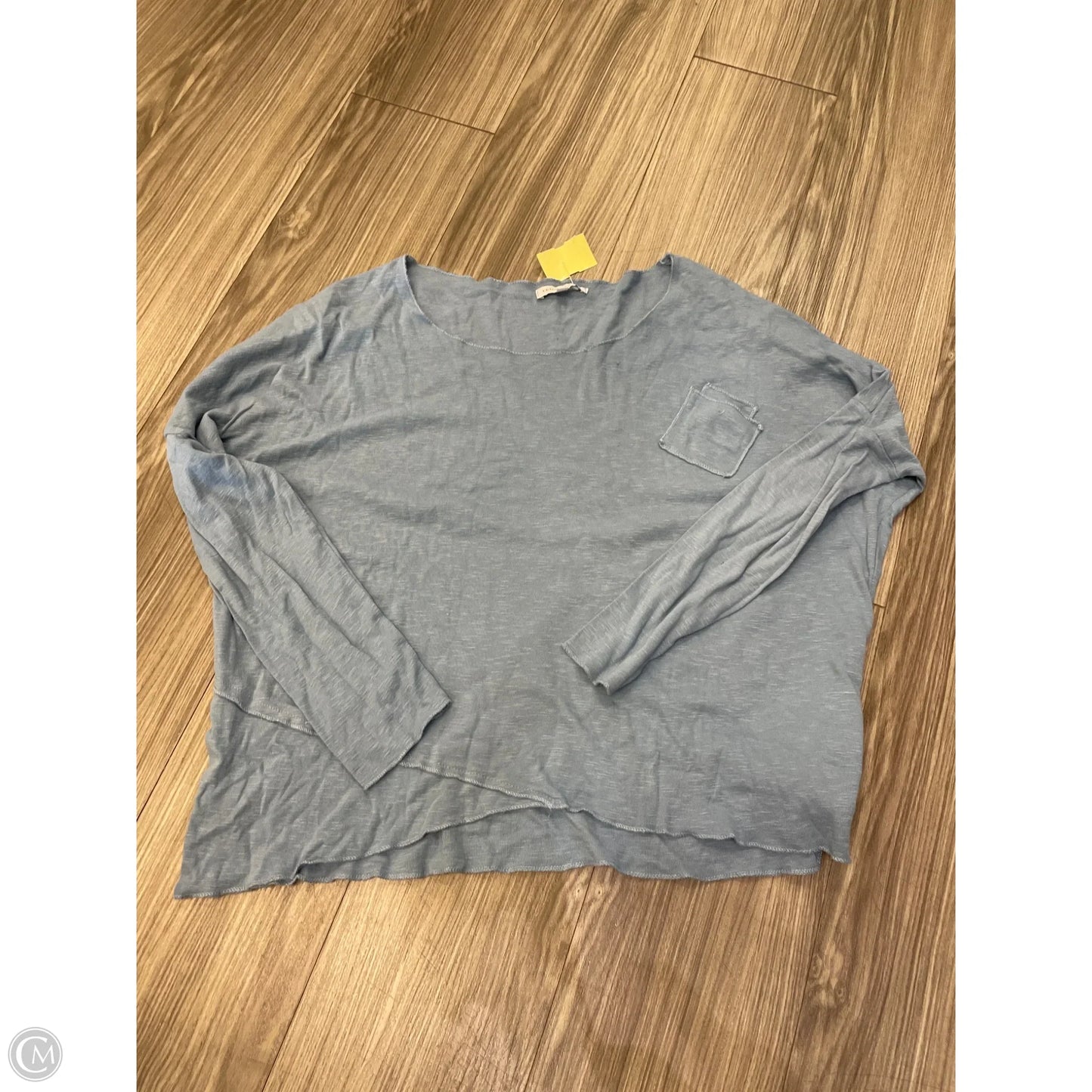 Top Long Sleeve By Tempo Paris In Blue, Size: M