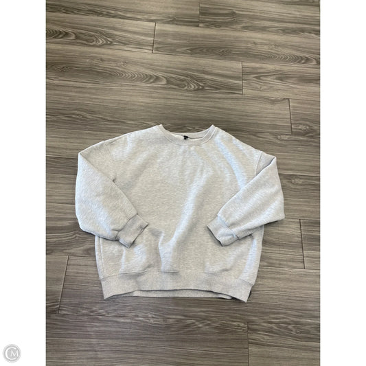 Sweatshirt Crewneck By Clothes Mentor In Grey, Size: L