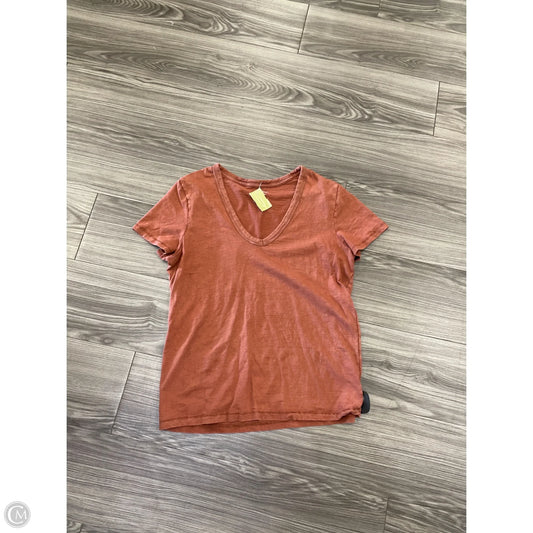 Top Short Sleeve By Universal Thread In Orange, Size: M