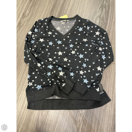 Top Long Sleeve By Lucky Brand In Black & Blue, Size: S