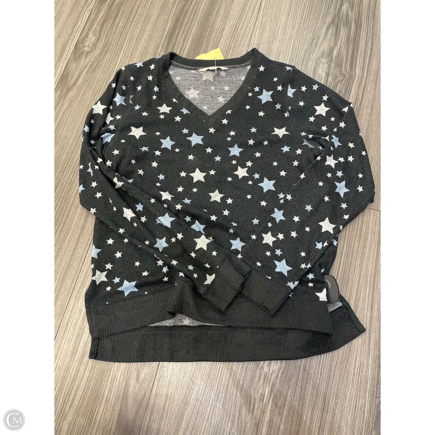 Top Long Sleeve By Lucky Brand In Black & Blue, Size: S
