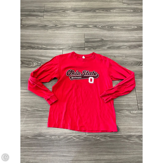 Top Long Sleeve By Clothes Mentor In Red, Size: M