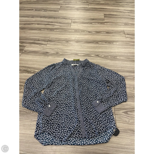 Top Long Sleeve By Loft In Blue, Size: Xs