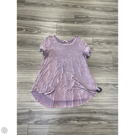 Top Short Sleeve By Altard State In Purple, Size: M