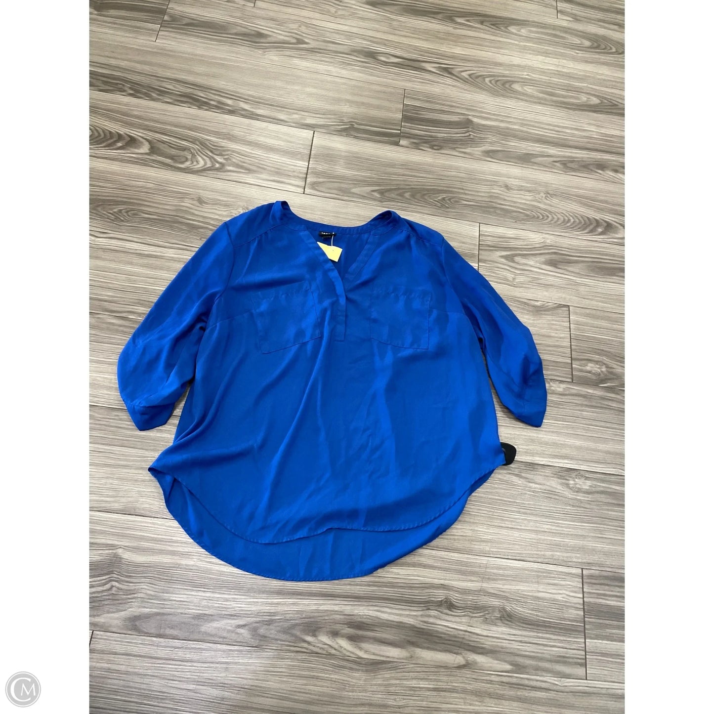 Top Long Sleeve By Torrid In Blue, Size: 2x