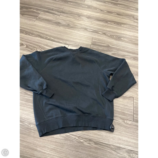 Athletic Sweatshirt Crewneck By Fabletics In Black, Size: L