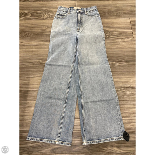 Jeans Wide Leg By Everlane In Blue, Size: 0