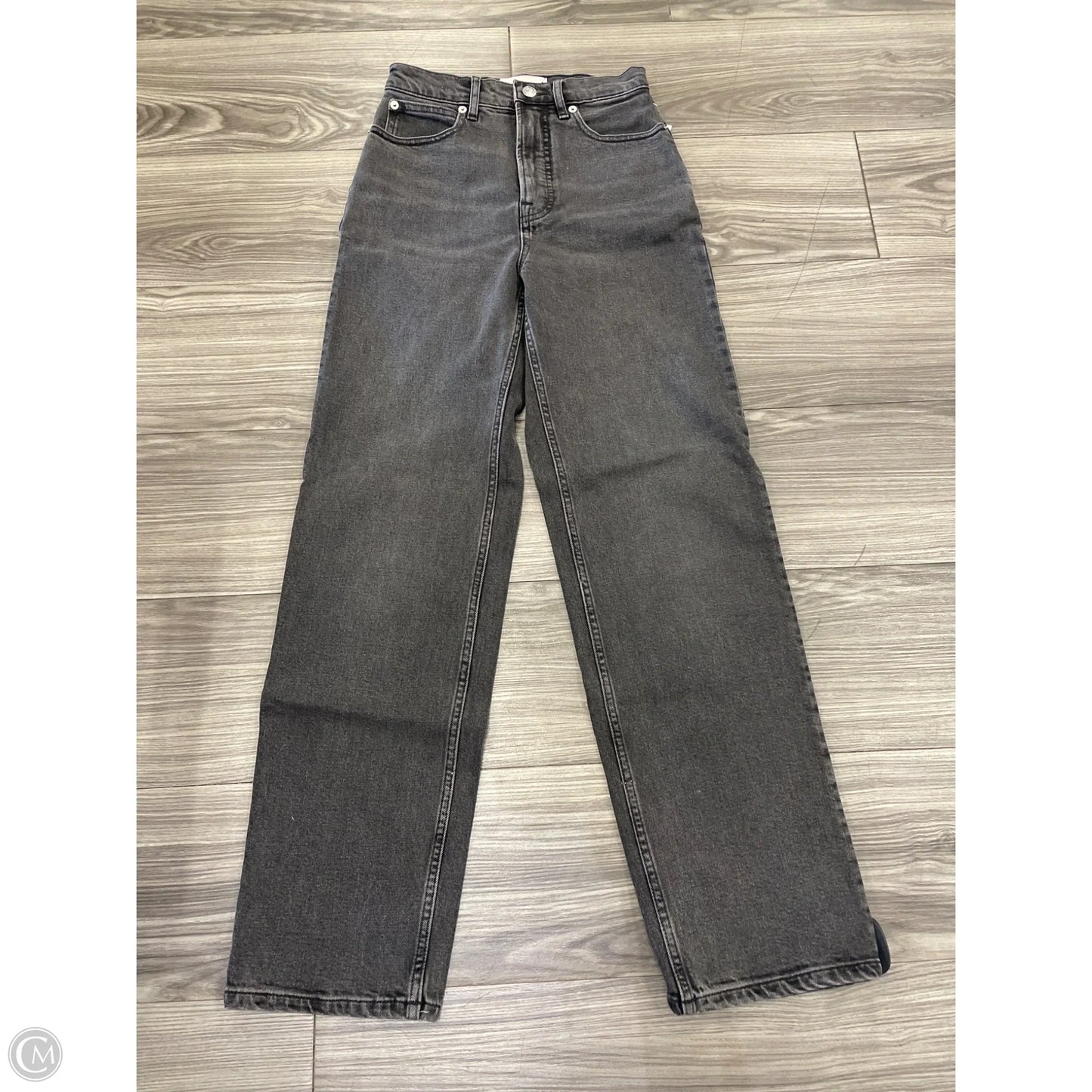 Jeans Wide Leg By Everlane In Black, Size: 0
