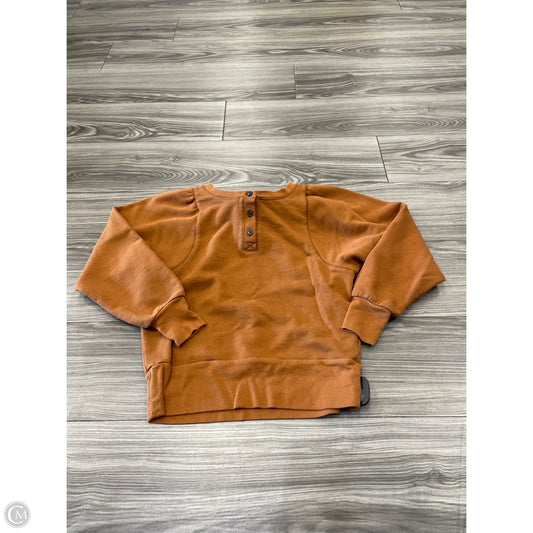 Top Long Sleeve By Madewell In Yellow, Size: Xs