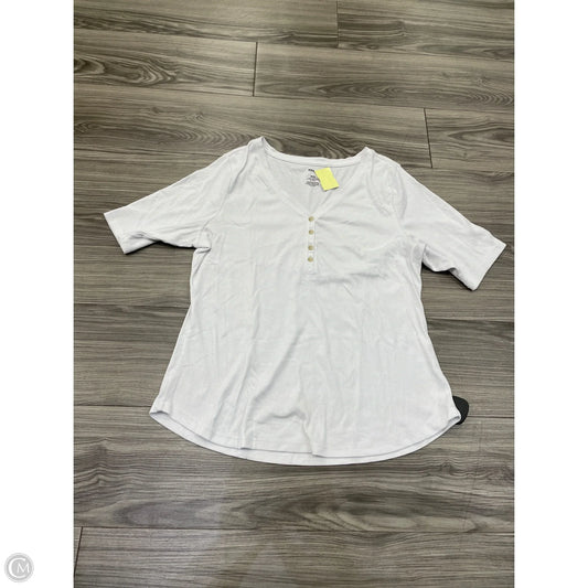 Top Short Sleeve By Sonoma In White, Size: Xxl