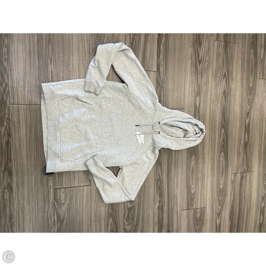 Athletic Sweatshirt Hoodie By Nike In Grey, Size: S