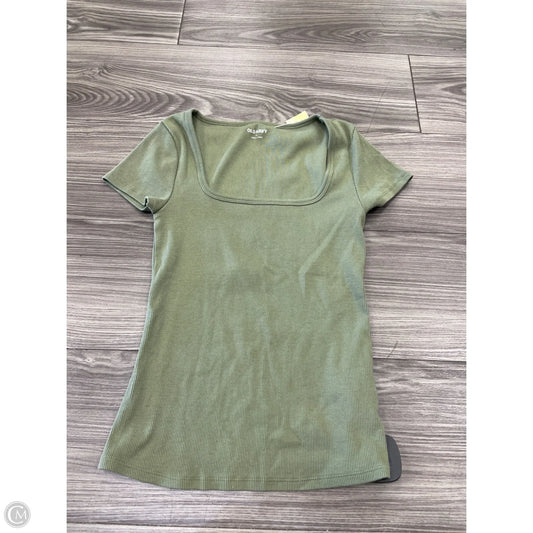 Top Short Sleeve By Old Navy In Green, Size: Xs