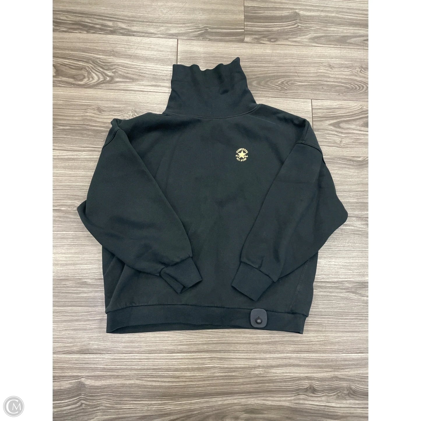 Sweatshirt Collar By Converse In Black, Size: L