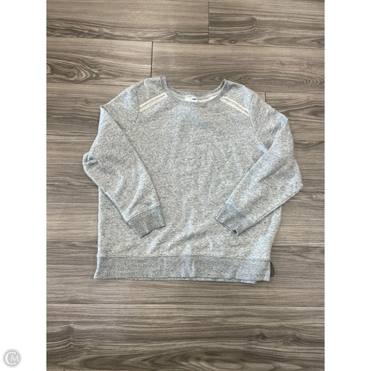 Sweatshirt Crewneck By Old Navy In Grey, Size: Xl