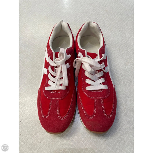 Shoes Sneakers By Clothes Mentor In Red, Size: 9