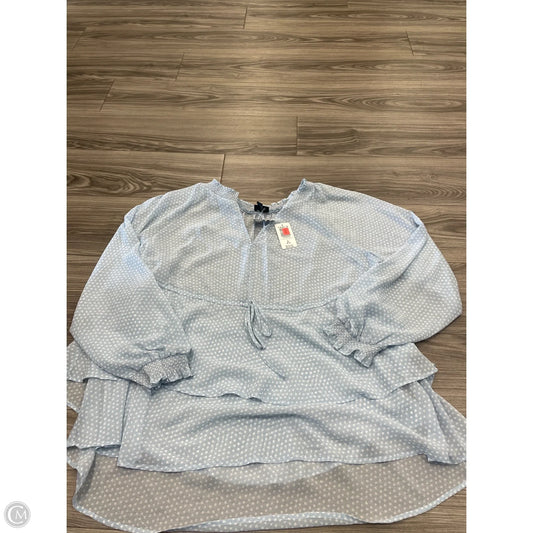 Top Long Sleeve By Torrid In Polkadot Pattern, Size: 2x