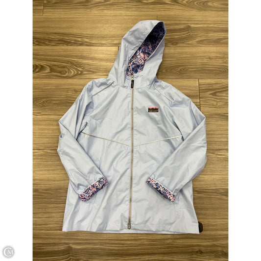 Jacket Windbreaker By Simply Southern In Blue, Size: L