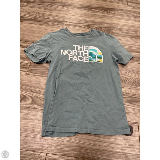 Athletic Top Short Sleeve By The North Face In Blue, Size: S