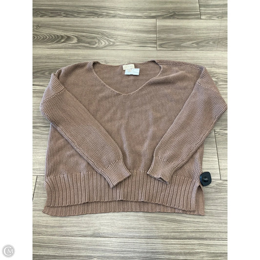 Sweater By Lucky Brand In Brown, Size: M