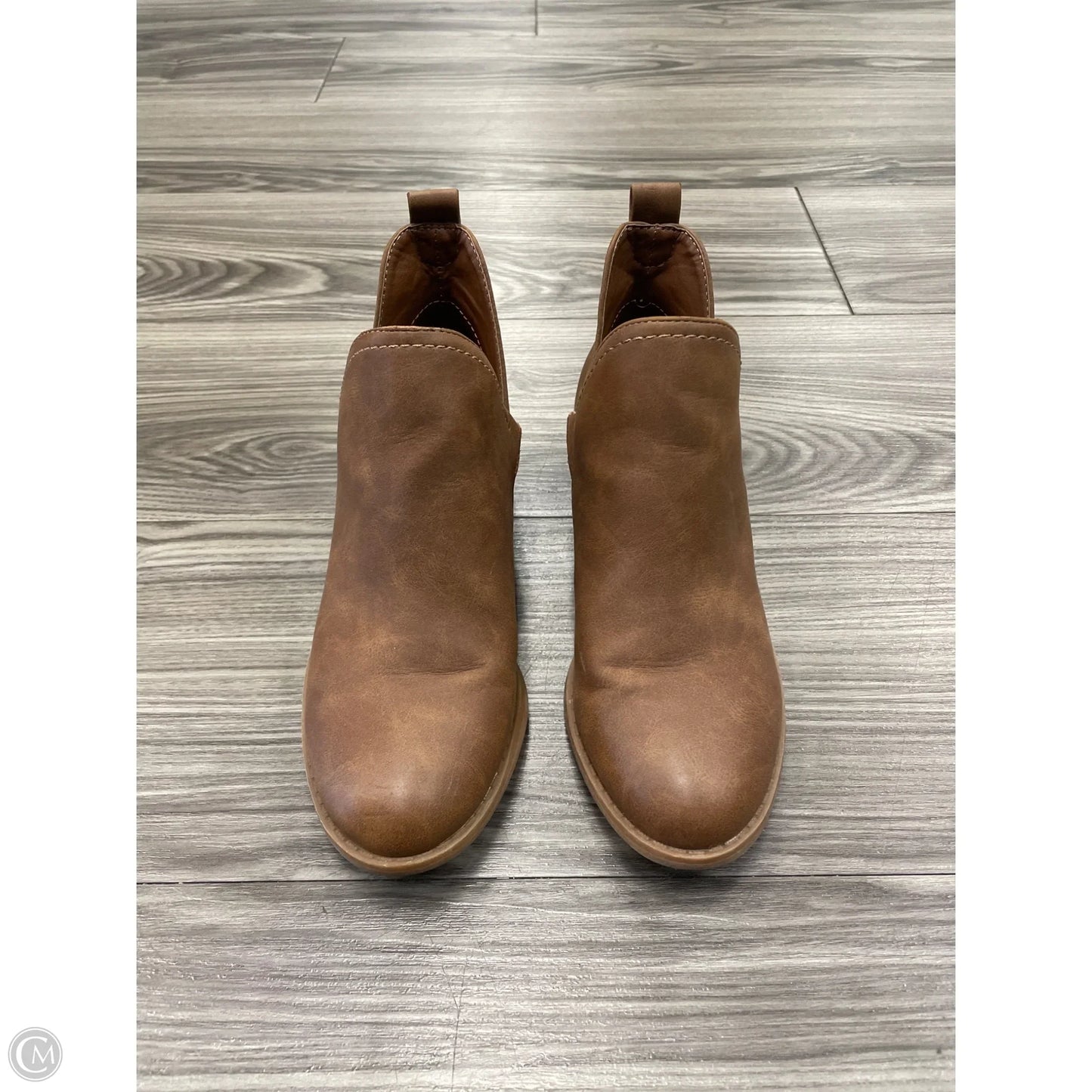 Boots Ankle Heels By Universal Thread In Brown, Size: 6