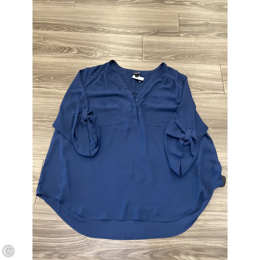 Top Long Sleeve By Torrid In Blue, Size: 3x