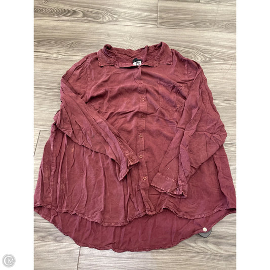 Top Long Sleeve By Torrid In Red, Size: 3x