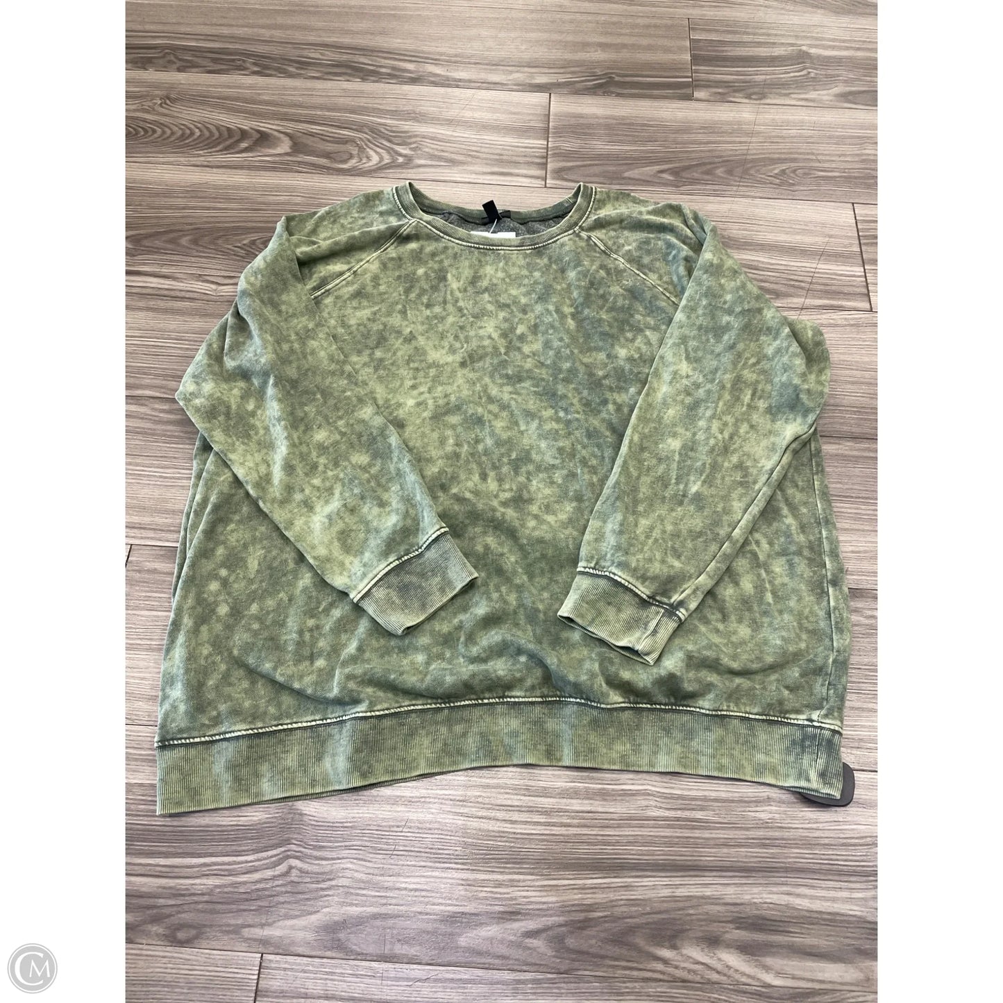Sweatshirt Collar By Torrid In Green, Size: 3x