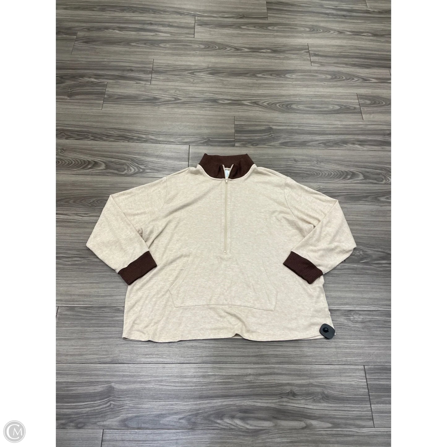 Sweatshirt Collar By Torrid In Brown, Size: 3x