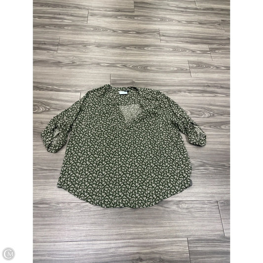 Top Long Sleeve By Torrid In Green, Size: 3x