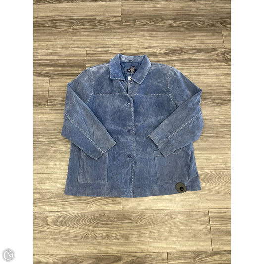 Jacket Other By Denim And Company In Blue, Size: 1x