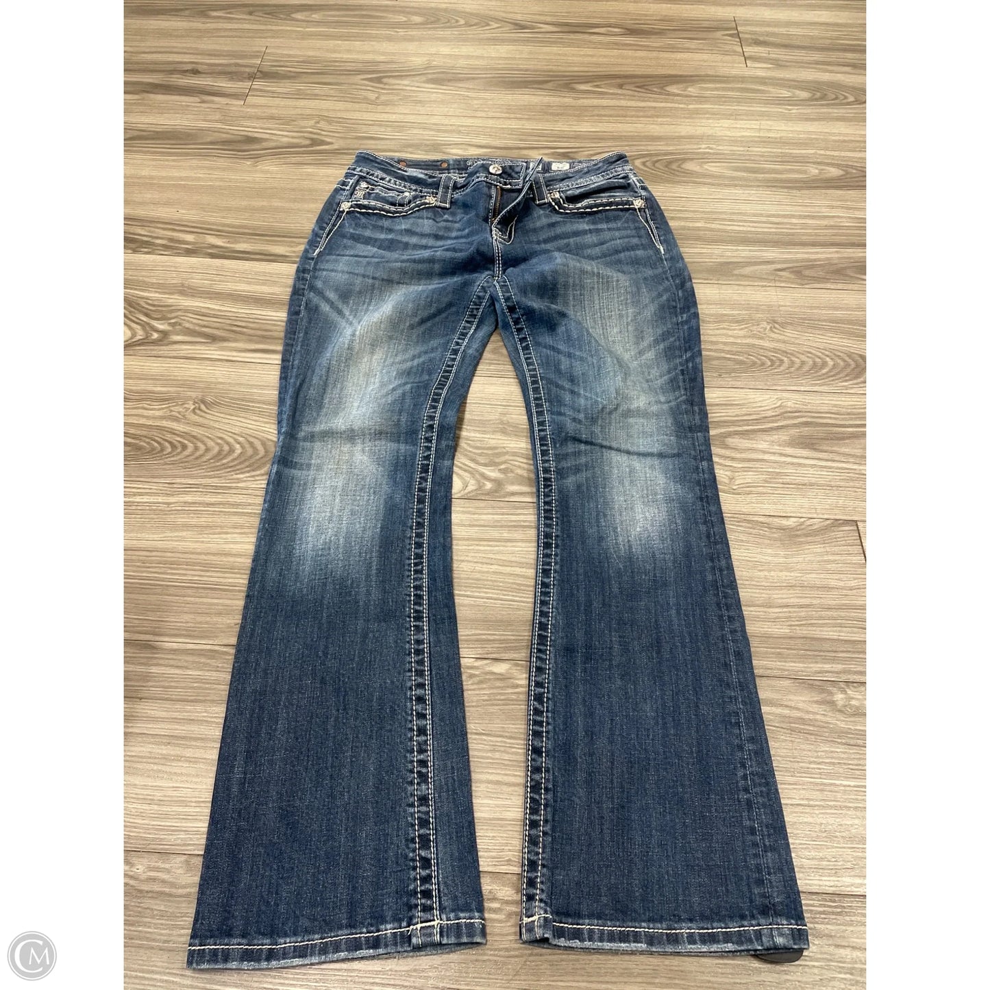 Jeans Boot Cut By Miss Me In Blue, Size: 12