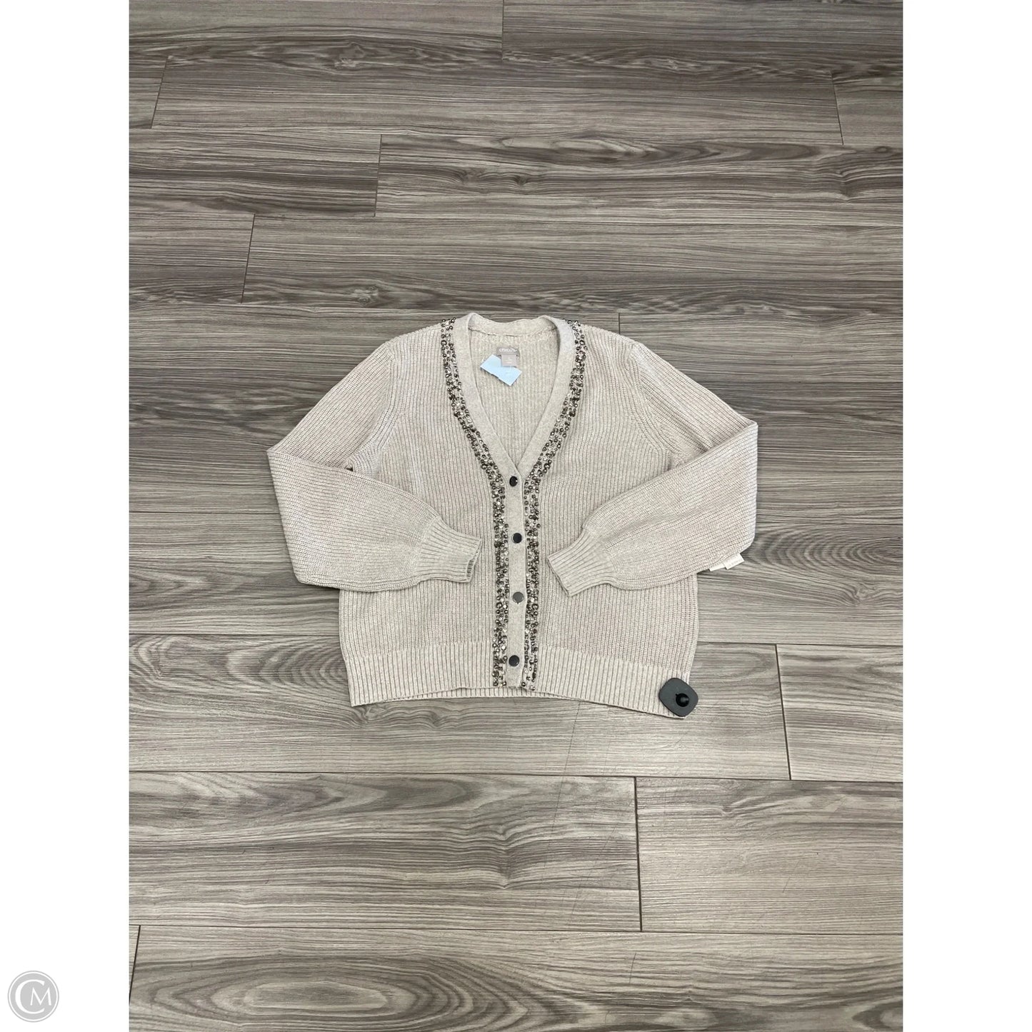 Sweater By Chicos In Grey, Size: Xl