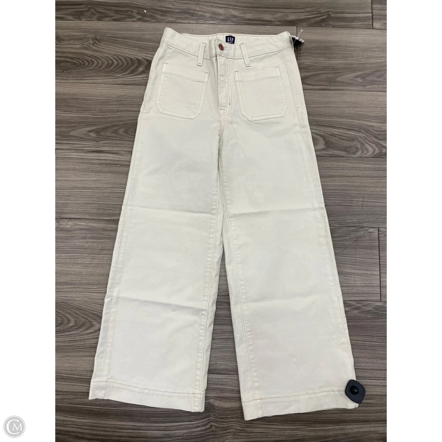 Jeans Wide Leg By Gap In Blue, Size: 4