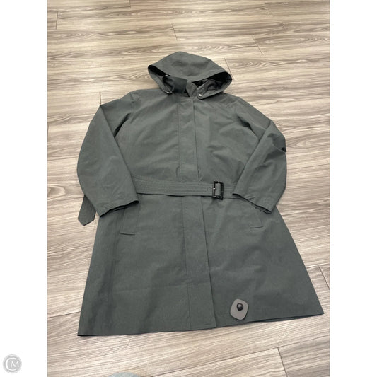 Coat Peacoat By Lands End In Grey, Size: L