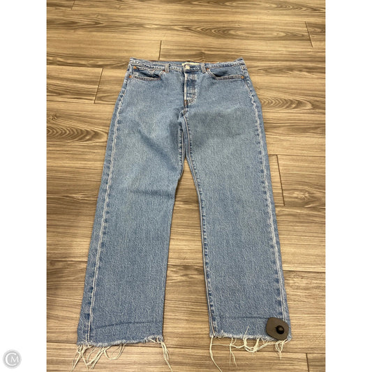 Jeans Straight By Levis In Blue, Size: 12