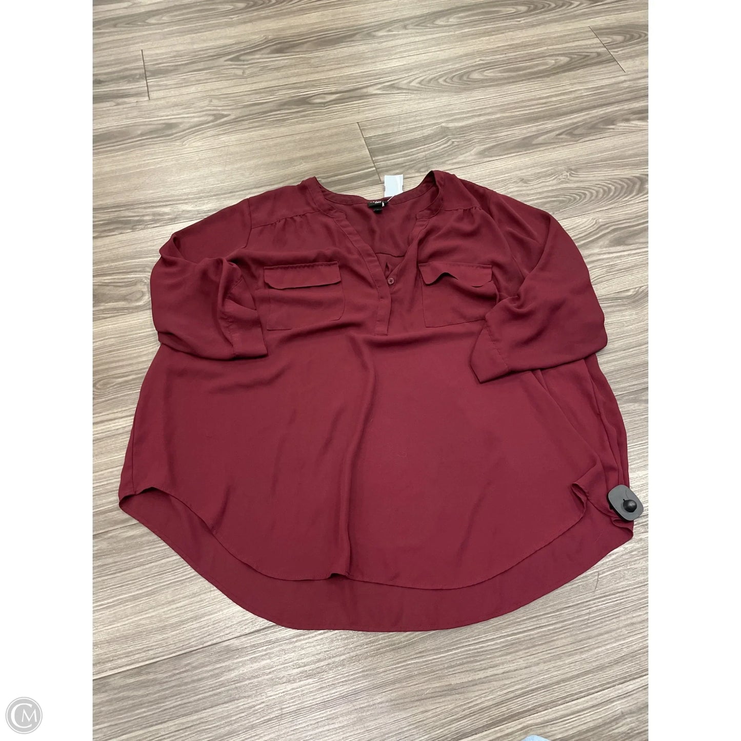 Top Long Sleeve By Torrid In Red, Size: 3x