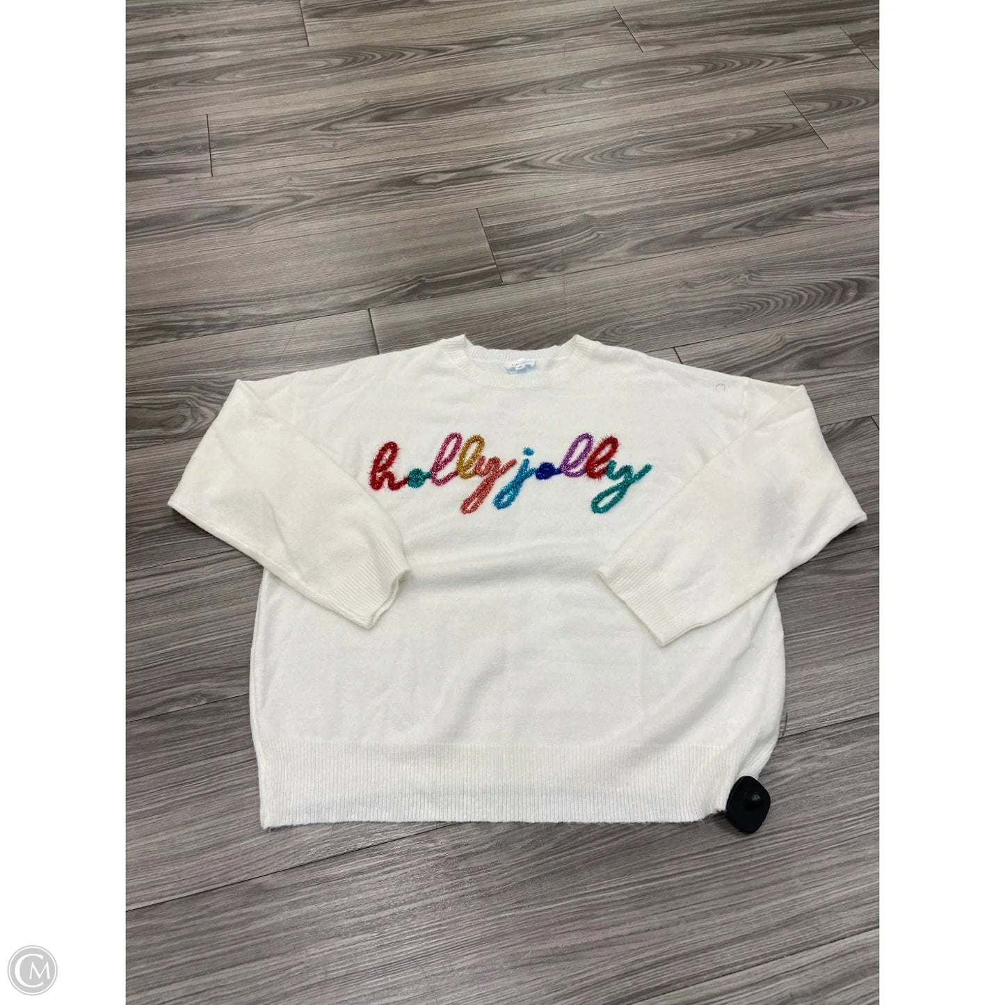 Sweater By Clothes Mentor In White, Size: S