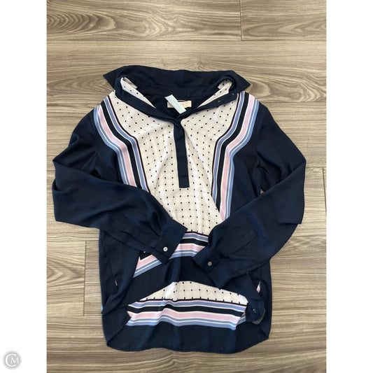 Top Long Sleeve By Loft In Blue, Size: M