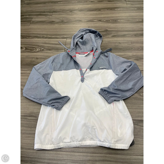 Athletic Sweatshirt Hoodie By Columbia In Grey, Size: L