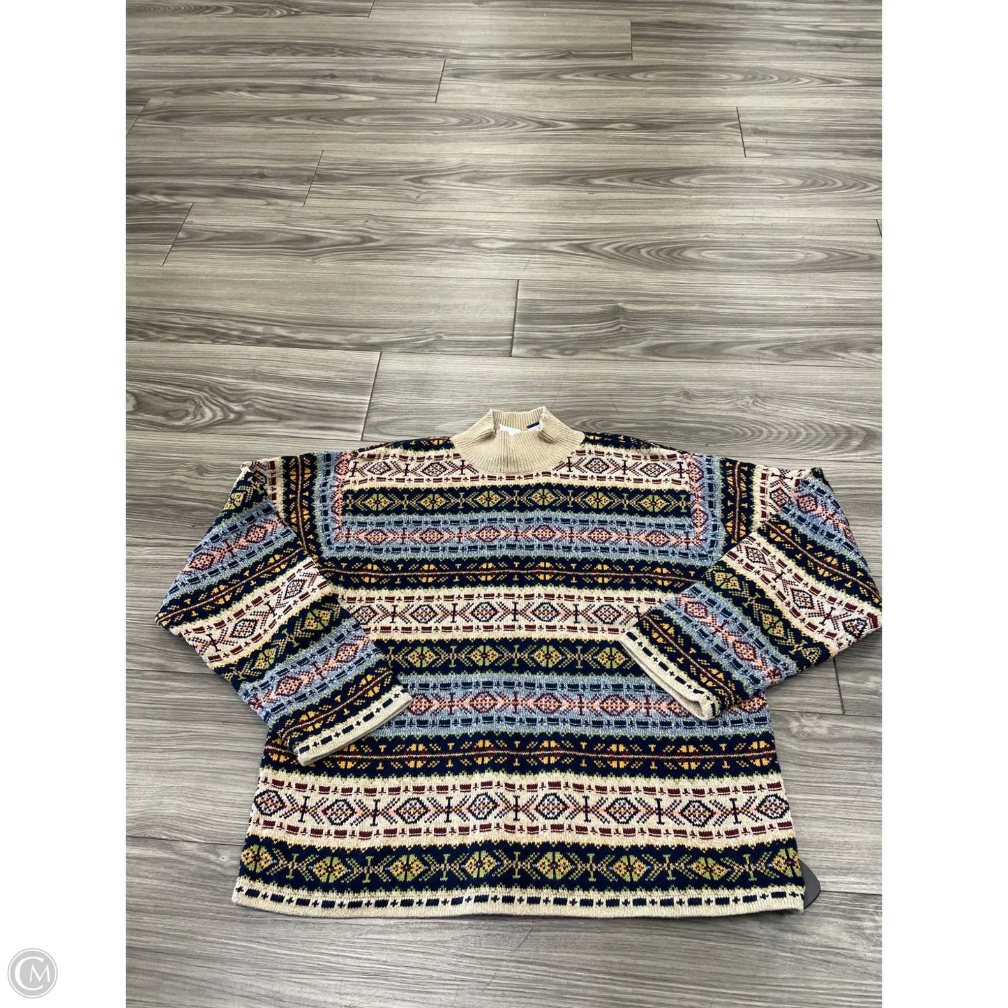 Sweater By Liz Claiborne In Multi-colored, Size: L