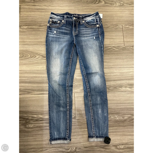 Jeans Skinny By Miss Me In Blue, Size: 8