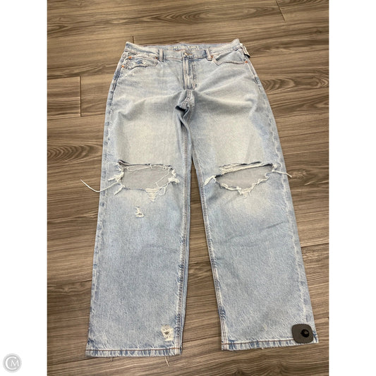 Jeans Wide Leg By American Eagle In Blue, Size: 10