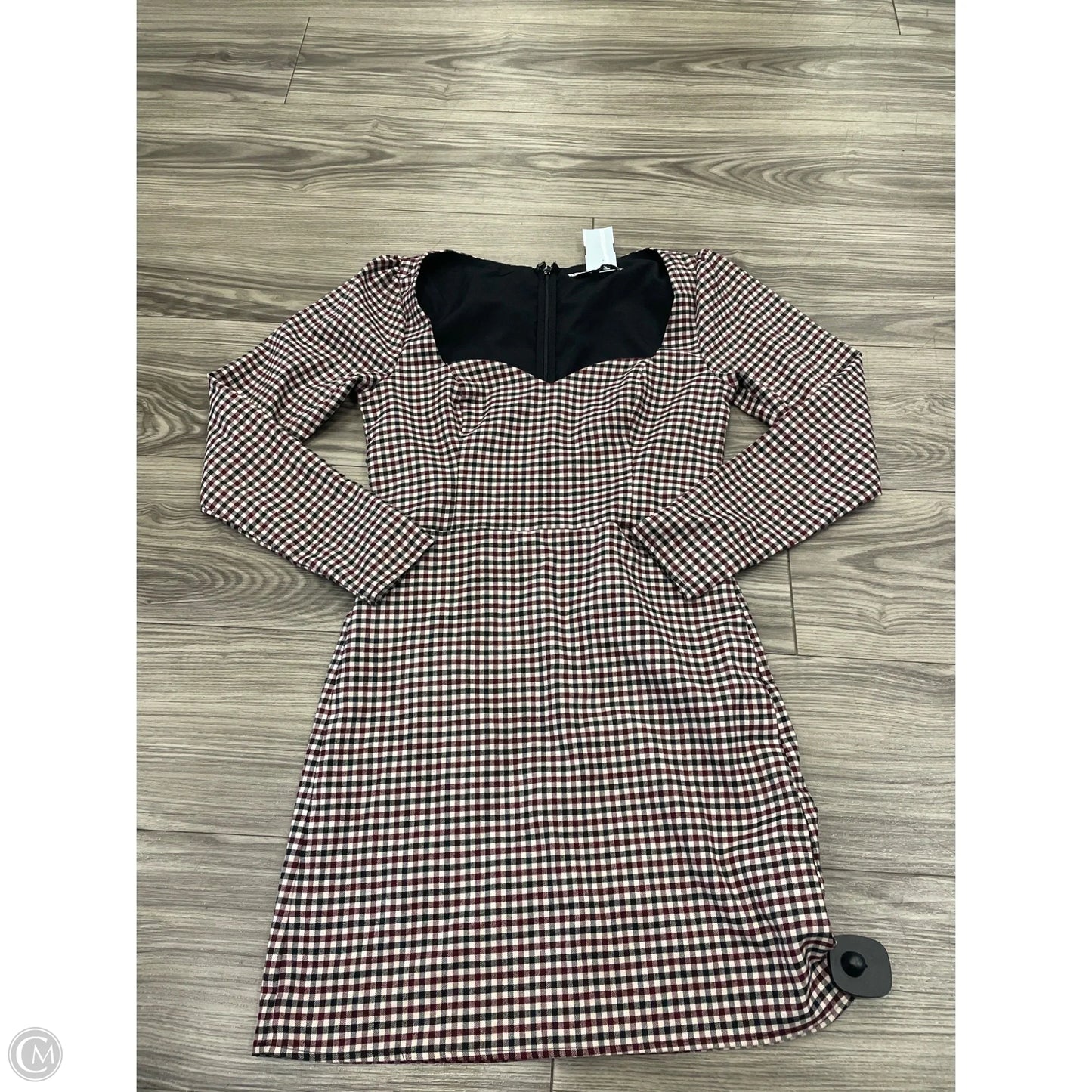 Dress Casual Midi By Abercrombie And Fitch In Plaid Pattern, Size: Xs