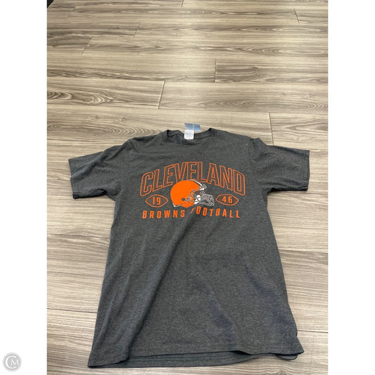 Top Short Sleeve By Clothes Mentor In Grey & Orange, Size: S