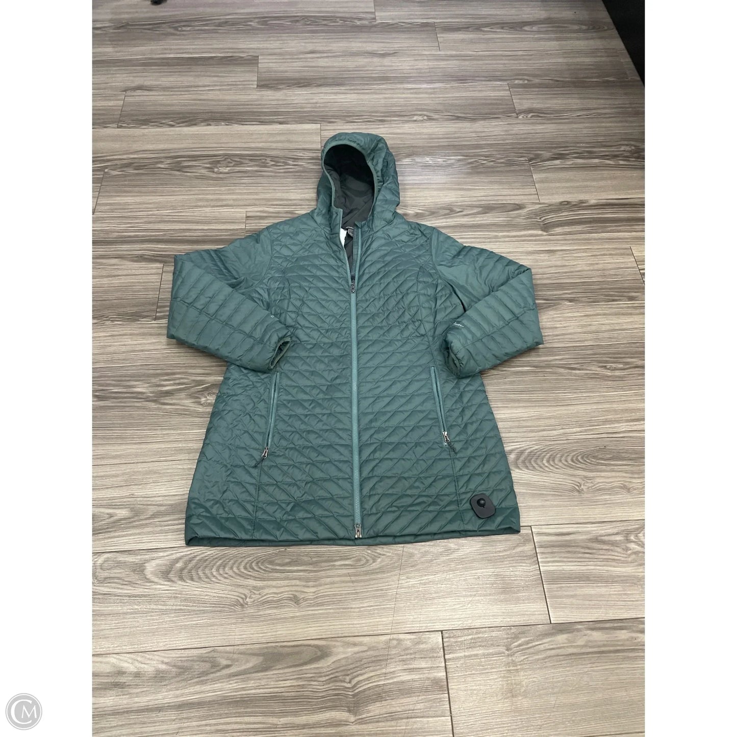 Coat Puffer & Quilted By Eddie Bauer In Green, Size: Xl