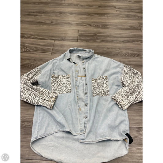 Jacket Denim By Clothes Mentor In Blue, Size: M