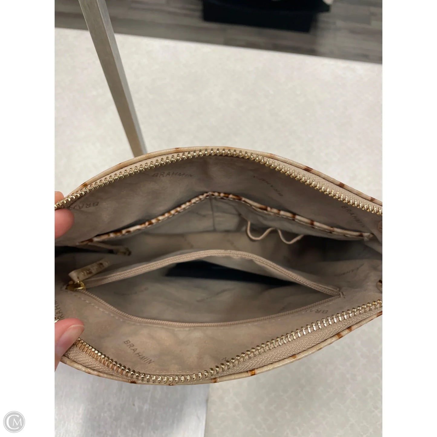 Handbag Designer By Brahmin, Size: Medium