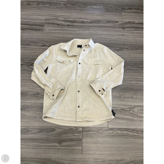 Jacket Denim By No Boundaries In Tan, Size: M