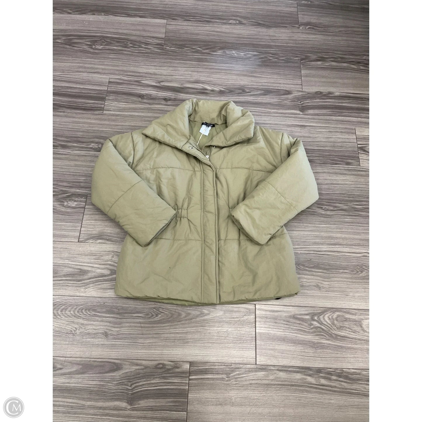 Coat Puffer & Quilted By Blu Pepper In Green, Size: L