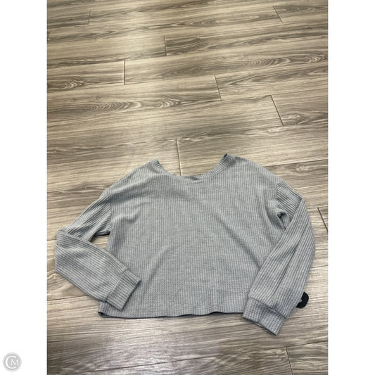 Top Long Sleeve By Aeropostale In Grey, Size: M